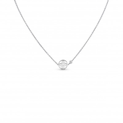 LOUIS VUITTON BLOSSOM PENDANT, WHITE GOLD AND DIAMOND Q93279